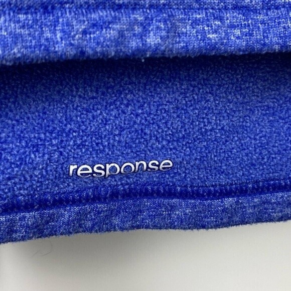 Adidas Running Sweater Womens Large Blue Hooded Sweatshirt Ladies Casual - Picture 6 of 12